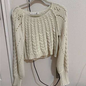 Altered State Cream Cable Sweater